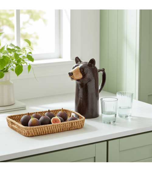 Wasserkrug - Bär, Schwarzbär Quail Ceramics wasserkaraffe glas krüg glaskaraffen design