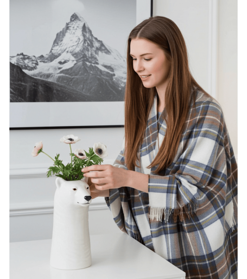 Flower Vase - Polar Bear Quail Ceramics table flower living room vase kitatori switzerland