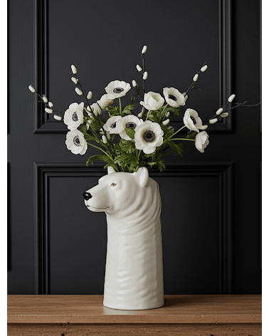Flower Vase - Polar Bear Quail Ceramics table flower living room vase kitatori switzerland