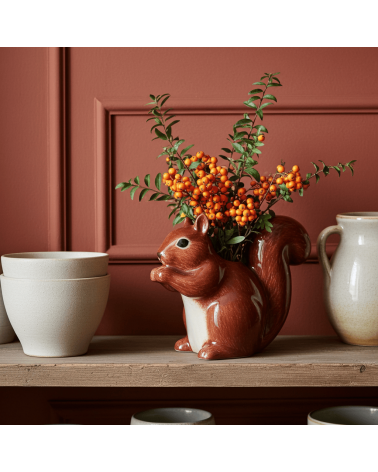 Scoiattolo - Mini vaso per fiori Quail Ceramics vasi eleganti per interni per fiori decorativi design kitatori svizzera