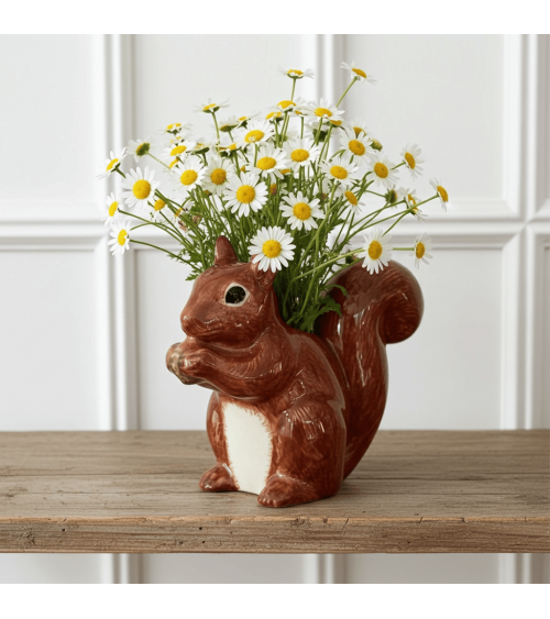 Squirrel - Mini flower vase Quail Ceramics table flower living room vase kitatori switzerland