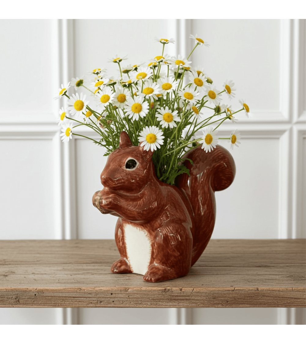 Scoiattolo - Mini vaso per fiori Quail Ceramics vasi eleganti per interni per fiori decorativi design kitatori svizzera