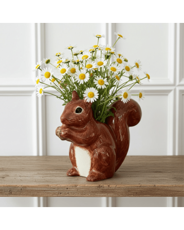 Scoiattolo - Mini vaso per fiori Quail Ceramics vasi eleganti per interni per fiori decorativi design kitatori svizzera