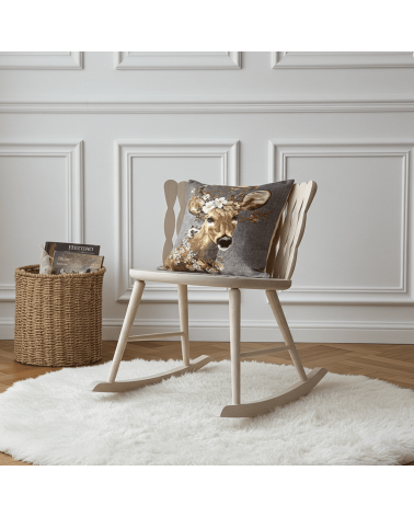 Stag and hedgehog - Cushion cover Yapatkwa decorative accent throw pillows cases sofa original