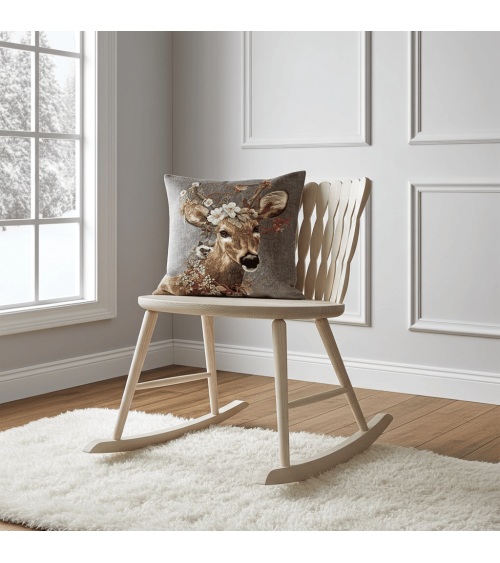 Stag and hedgehog - Cushion cover Yapatkwa decorative accent throw pillows cases sofa original