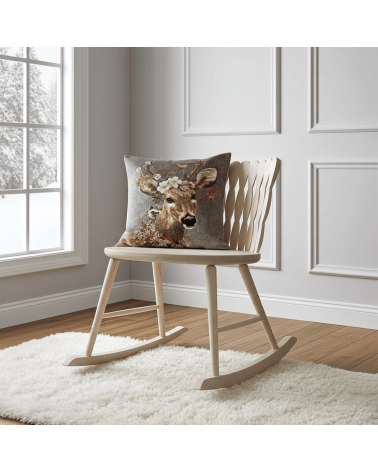 Stag and hedgehog - Cushion cover Yapatkwa decorative accent throw pillows cases sofa original