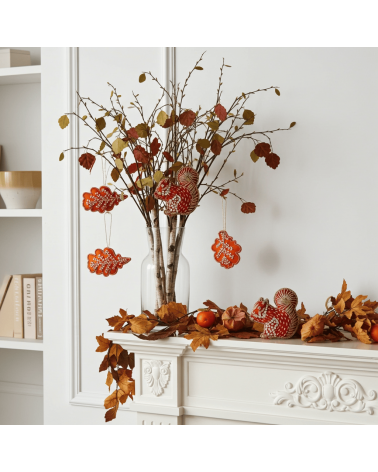 Eichhörnchen – Weihnachtsdeko aus besticktem Leinen Katie Larmour Linen Weihnachtsdekoration kaufen Weihnachtsbaum Deko Ideen...