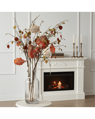 Scoiattolo - Decorazione di Natale in lino ricamato Katie Larmour Linen Decorazioni natalizie eleganti particolari decoro nat...