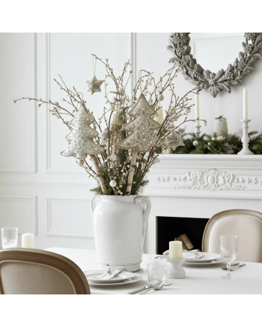 Glitzernder Weihnachtsbaum – Weihnachtsdeko aus besticktem Leinen Katie Larmour Linen Weihnachtsdekoration kaufen Weihnachtsb...