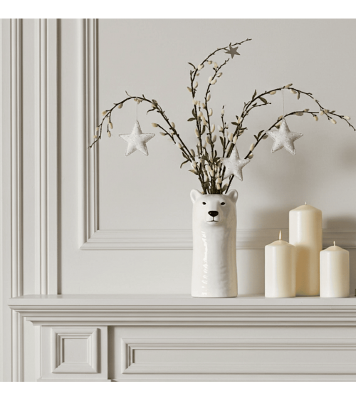 Étoile cosmique - Décoration de Noël en lin brodé Katie Larmour Linen decoration noel decor déco de noel 2024 maison fait main