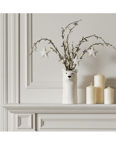Étoile cosmique - Décoration de Noël en lin brodé Katie Larmour Linen decoration noel decor déco de noel 2024 maison fait main