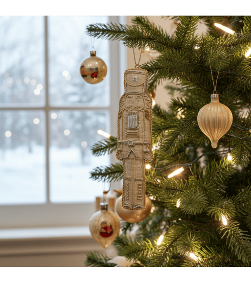 Nussknacker – Weihnachtsdeko aus besticktem Leinen Katie Larmour Linen Weihnachtsdekoration kaufen Weihnachtsbaum Deko Ideen ...