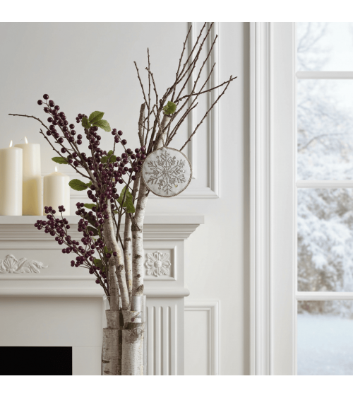 Nussknacker-Schneeflocke – Weihnachtsdeko aus besticktem Leinen Katie Larmour Linen Weihnachtsdekoration kaufen Weihnachtsbau...