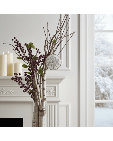Nussknacker-Schneeflocke – Weihnachtsdeko aus besticktem Leinen Katie Larmour Linen Weihnachtsdekoration kaufen Weihnachtsbau...
