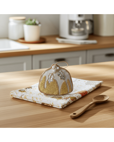 Pudding – Weihnachtsdeko aus besticktem Leinen Katie Larmour Linen Weihnachtsdekoration kaufen Weihnachtsbaum Deko Ideen 2024...