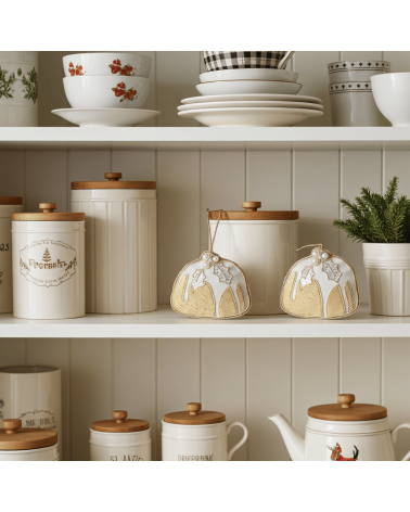 Pudding – Weihnachtsdeko aus besticktem Leinen Katie Larmour Linen Weihnachtsdekoration kaufen Weihnachtsbaum Deko Ideen 2024...