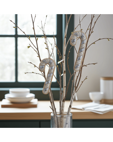 Sucre d'orge - Décoration de Noël en lin brodé Katie Larmour Linen decoration noel decor déco de noel 2024 maison fait main