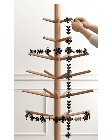 FOLK ornaments black - traditional paper decoration Jurianne Matter original kitatori switzerland
