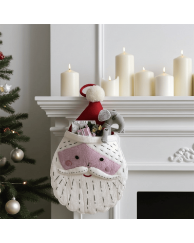 Weihnachtsmann - Weihnachtssocken für Kamin Sew Heart Felt Weihnachtsdekoration kaufen Weihnachtsbaum Deko Ideen 2024 Trend D...