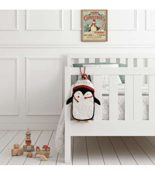 Pete le pingouin - Botte, chaussette de Noël pour cheminée Sew Heart Felt decoration noel decor déco de noel 2024 maison fait...
