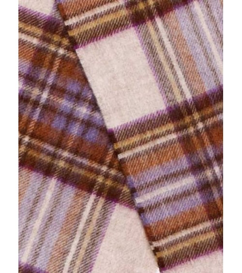 Tartan DRESS HEATHER STEWART - écharpe en laine mérinos Bronte by Moon luxe pour femme homme Suisse Kitatori