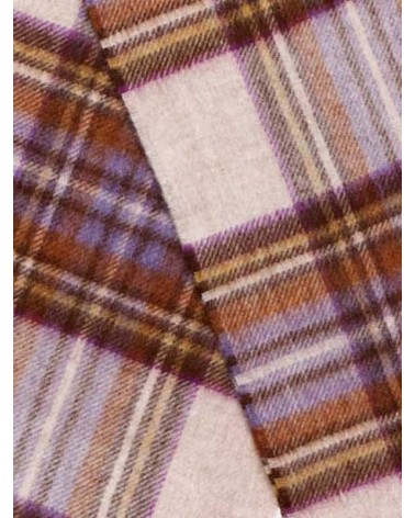 Tartan DRESS HEATHER STEWART - écharpe en laine mérinos Bronte by Moon luxe pour femme homme Suisse Kitatori