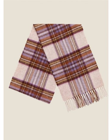 Tartan DRESS HEATHER STEWART - écharpe en laine mérinos Bronte by Moon luxe pour femme homme Suisse Kitatori