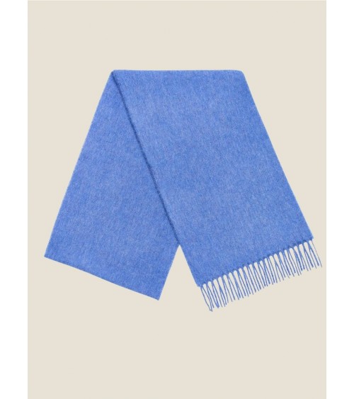 PLAIN Marine Blue - Sciarpa di lana merinos blu Bronte by Moon sciarpa inglese per donna da uomo per donna sciarpe di lana el...