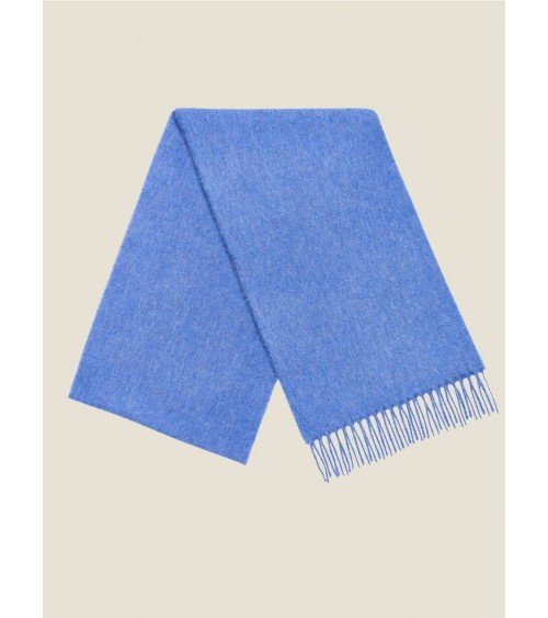 PLAIN Marine Blue - Sciarpa di lana merinos blu Bronte by Moon sciarpa inglese per donna da uomo per donna sciarpe di lana el...