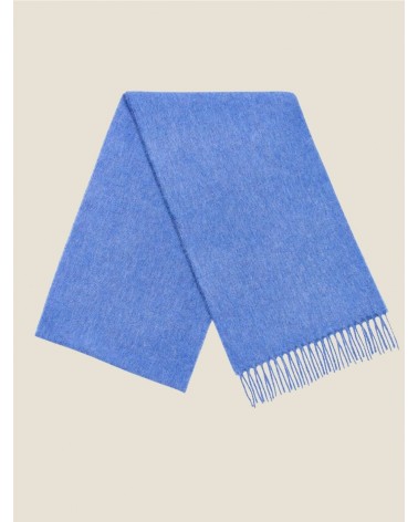 PLAIN Marine Blue - Sciarpa di lana merinos blu Bronte by Moon sciarpa inglese per donna da uomo per donna sciarpe di lana el...