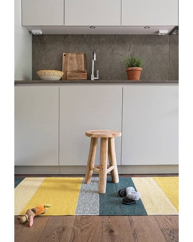 Tapis Vinyle - SEASONS Sunny Brita Sweden tapis scandinave en vinyle lavable en machine de cuisine exterieur salon couloir