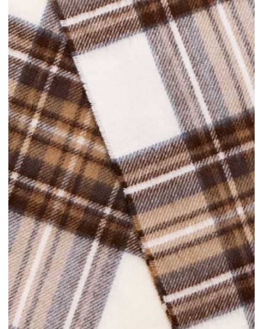 Grande Ruana Tartan NATURAL DRESS STEWART - Mantella, poncho di lana Bronte by Moon donna elegante invernale kitatori svizzera