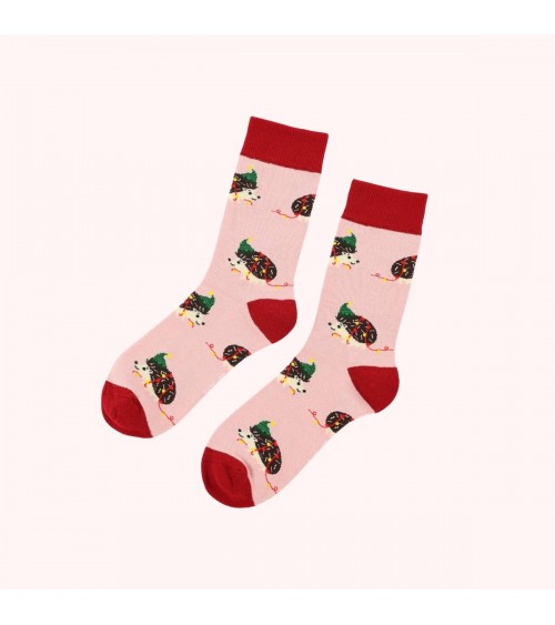 Save the Hedgehogs - Christmas Bamboo Socks Bare Kind funny crazy cute cool best pop socks for women men