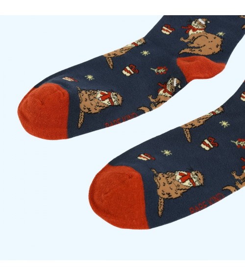 Save the Otters - Christmas Bamboo Socks Bare Kind funny crazy cute cool best pop socks for women men