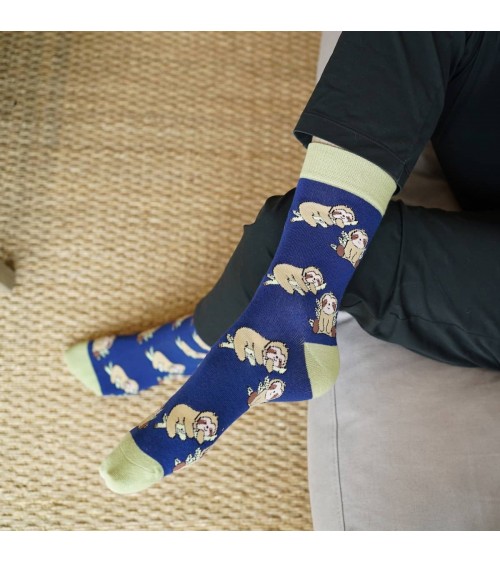 Save the Sloths - Bamboo Socks Bare Kind funny crazy cute cool best pop socks for women men