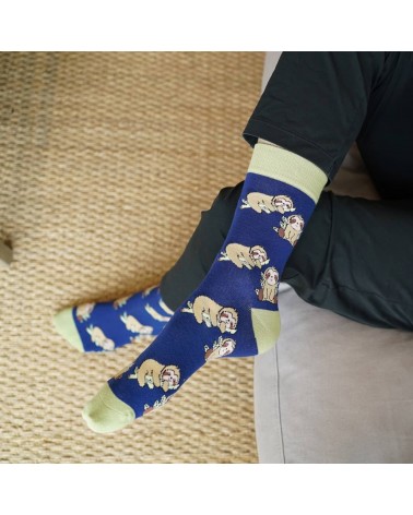 Save the Sloths - Bamboo Socks Bare Kind funny crazy cute cool best pop socks for women men