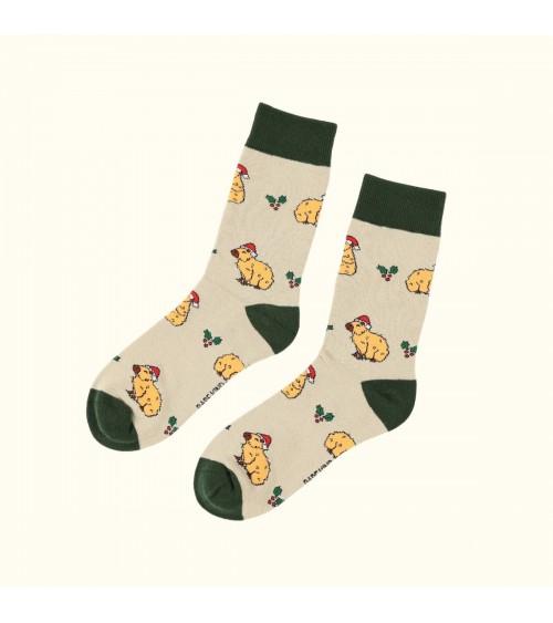 Save the Capybara - Christmas Bamboo Socks Bare Kind funny crazy cute cool best pop socks for women men
