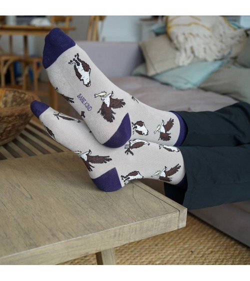 Save the Osprey - Bamboo Socks Bare Kind funny crazy cute cool best pop socks for women men