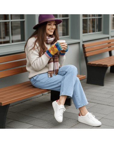 Wollhandschuhe, fingerlose Handschuhe - Glasmalerei Donna Wilson geschenkidee schweiz kaufen