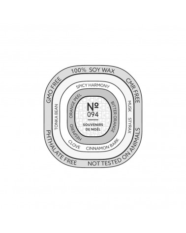 N°94 - Souvenirs De Noël - Natural handmade scented candle handmade good smelling candles shop store