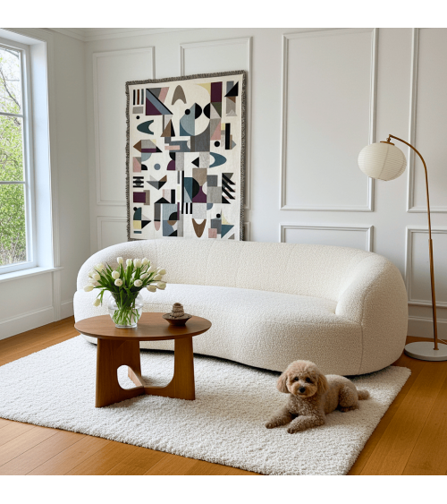 Space Odyssey - Plaid en coton House of Hopstock plaide pour canapé plaid cocooning couverture douce suisse