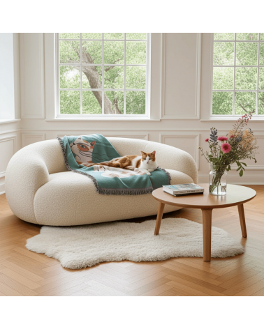 The Choupette after Karl - Kuscheldecke aus Baumwolle Mad Marie Sofa Kuscheldecke Bettdecke Tagesdecke Wohndecke kaufen Schweiz