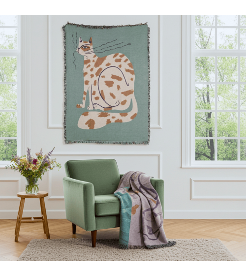 The Choupette after Karl - Kuscheldecke aus Baumwolle Mad Marie Sofa Kuscheldecke Bettdecke Tagesdecke Wohndecke kaufen Schweiz