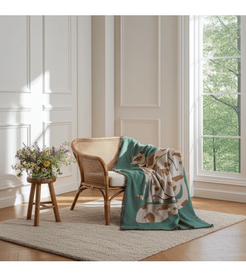 The Choupette after Karl - Kuscheldecke aus Baumwolle Mad Marie Sofa Kuscheldecke Bettdecke Tagesdecke Wohndecke kaufen Schweiz