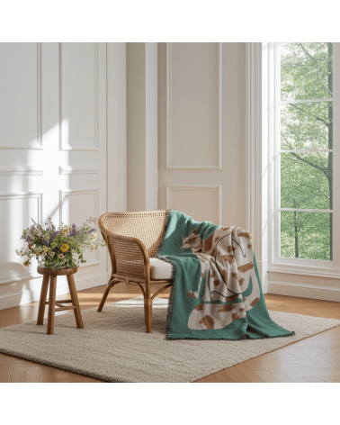 The Choupette after Karl - Kuscheldecke aus Baumwolle Mad Marie Sofa Kuscheldecke Bettdecke Tagesdecke Wohndecke kaufen Schweiz
