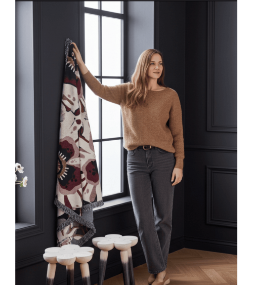 Deadly Bloom Drama - Plaid en coton House of Hopstock plaide pour canapé plaid cocooning couverture douce suisse Deadly Bloom Drama - Plaid en coton House of Hopstock plaide pour canapé plaid cocooning couverture douce suisse