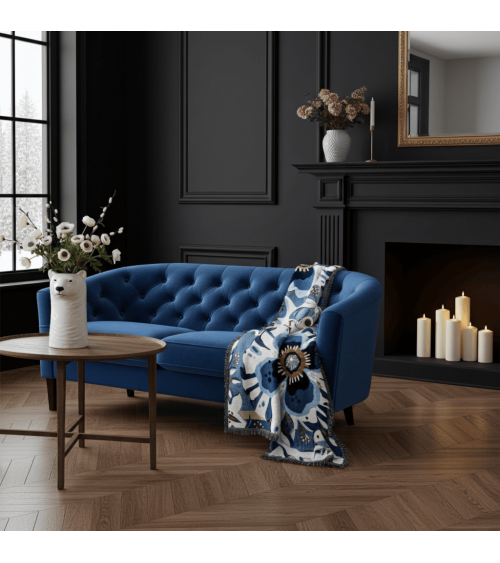 Deadly Bloom Hypnos - Decke aus Baumwolle House of Hopstock Sofa Kuscheldecke Bettdecke Tagesdecke Wohndecke kaufen Schweiz