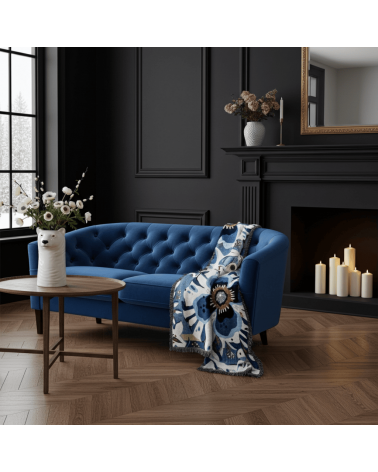 Deadly Bloom Hypnos - Decke aus Baumwolle House of Hopstock Sofa Kuscheldecke Bettdecke Tagesdecke Wohndecke kaufen Schweiz
