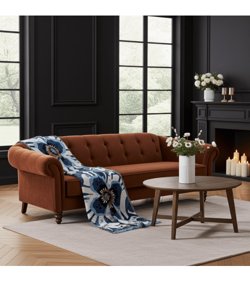 Deadly Bloom Hypnos - Decke aus Baumwolle House of Hopstock Sofa Kuscheldecke Bettdecke Tagesdecke Wohndecke kaufen Schweiz
