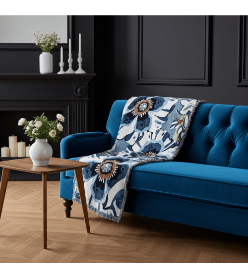 Deadly Bloom Hypnos - Decke aus Baumwolle House of Hopstock Sofa Kuscheldecke Bettdecke Tagesdecke Wohndecke kaufen Schweiz